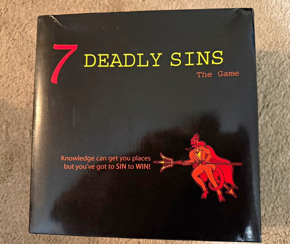 7 Deadly Sins The Game Adult Party Game Complete